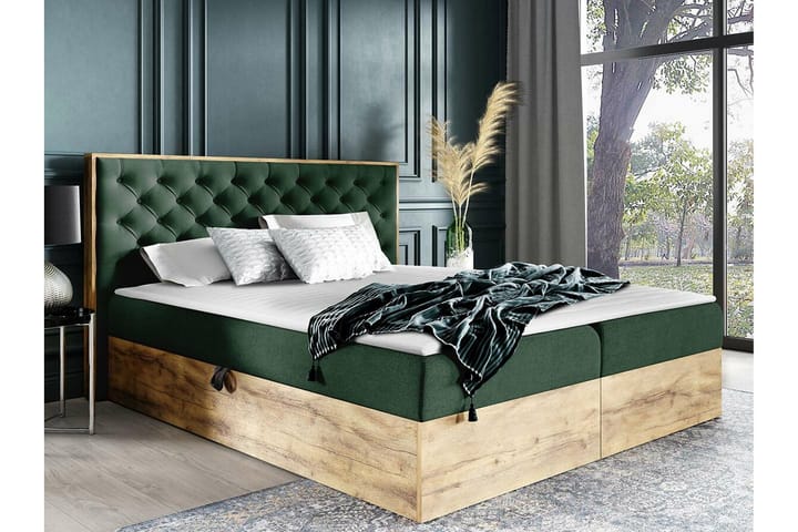 Sängynrunko Oberting 120x200 cm - Vihreä/ruskea - Sänkykehikot & sängynrungot