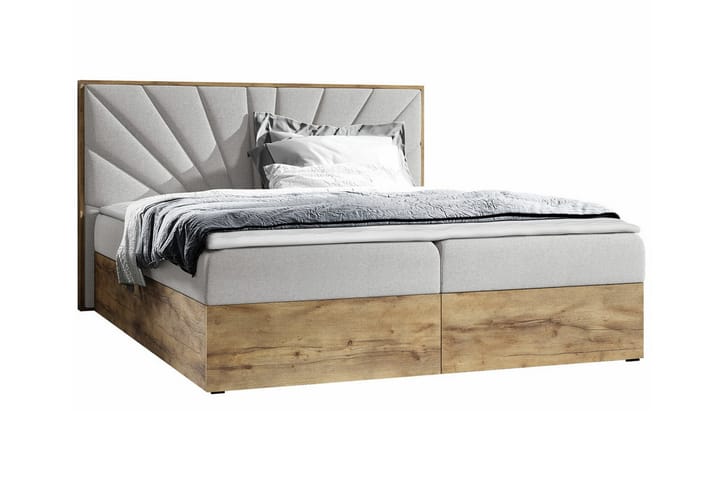 Sängynrunko Oberting 140x200 cm - Beige/Puu - Sänkykehikot & sängynrungot