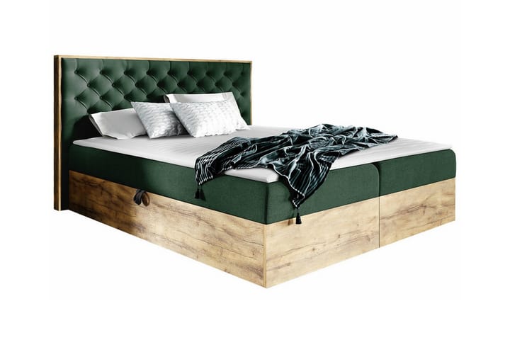 Sängynrunko Oberting 140x200 cm - Vihreä/ruskea - Sänkykehikot & sängynrungot