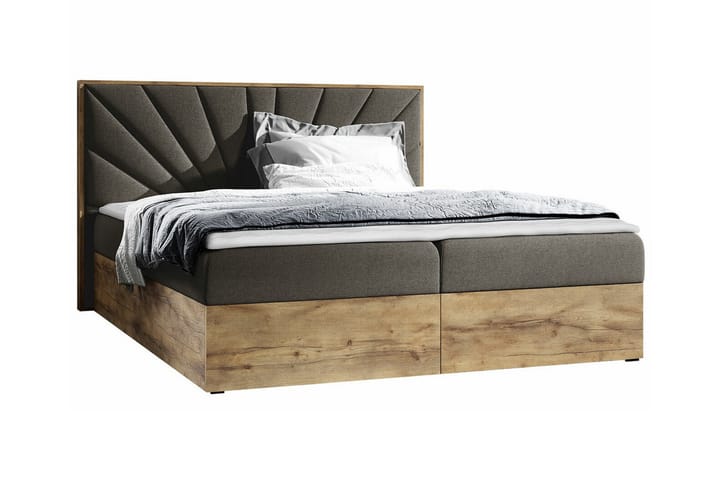 Sängynrunko Oberting 160x200 cm - Ruskea/Puu - Sänkykehikot & sängynrungot