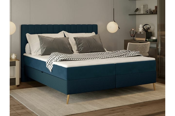 Sängynrunko Rathkeale 140x200 cm - Tummansininen - Sänkykehikot & sängynrungot