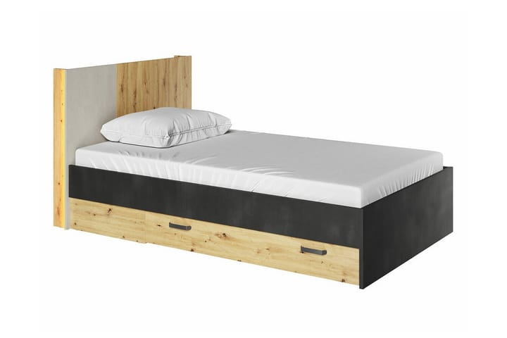 Sängynrunko Rathmore 120x200 cm - Musta - Sänkykehikot & sängynrungot