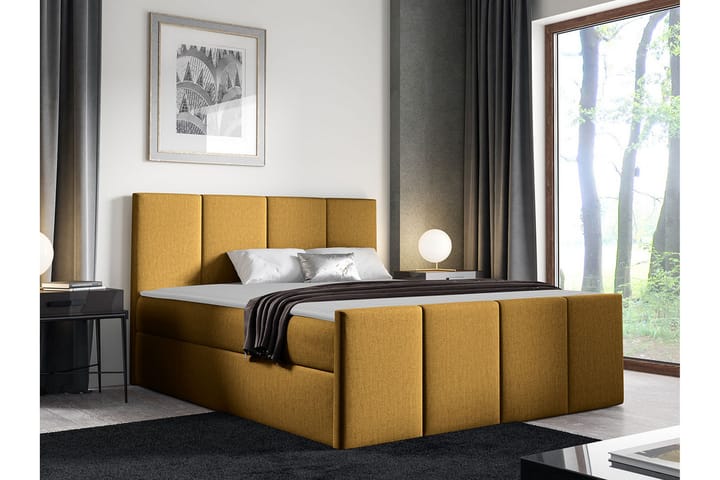 Sängynrunko Ripon 120x200 cm - Keltainen - Sänkykehikot & sängynrungot