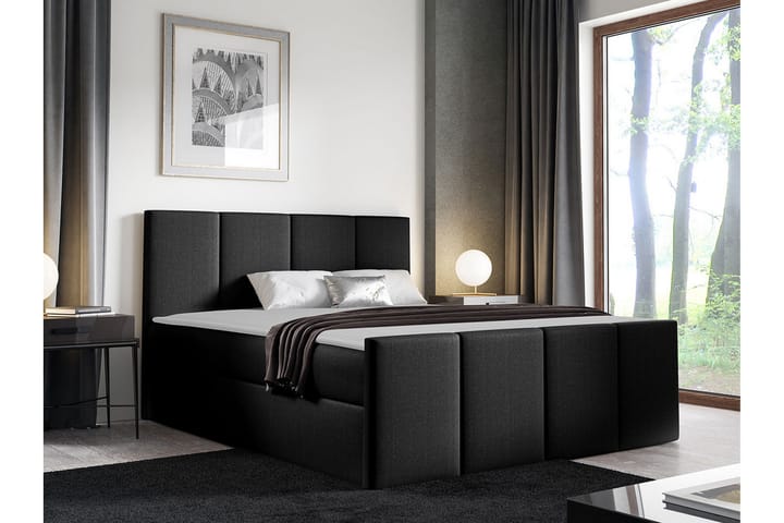 Sängynrunko Ripon 120x200 cm - Musta - Sänkykehikot & sängynrungot