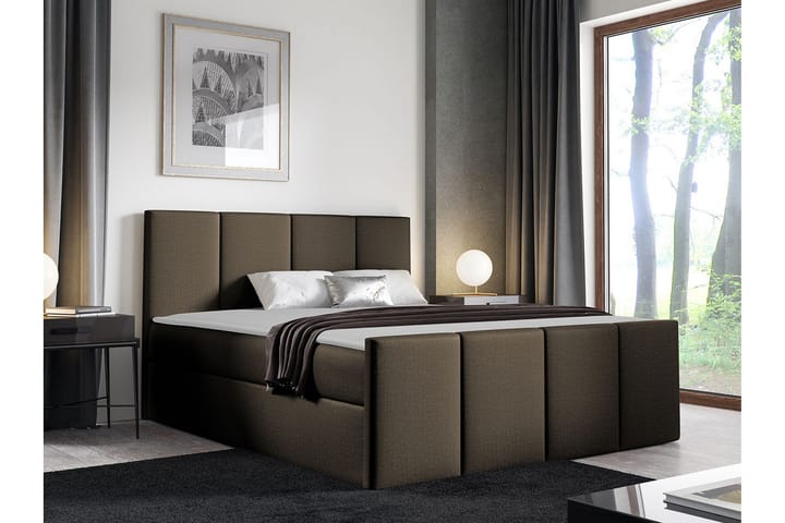 Sängynrunko Ripon 120x200 cm - Tummanruskea - Sänkykehikot & sängynrungot
