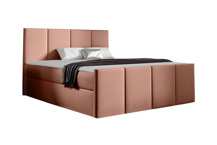 Sängynrunko Ripon 120x200 cm - Vaaleanpunainen - Sänkykehikot & sängynrungot
