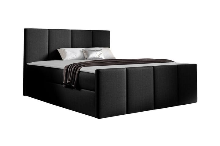 Sängynrunko Ripon 140x200 cm - Musta - Sänkykehikot & sängynrungot