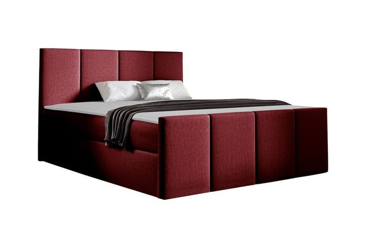 Sängynrunko Ripon 180x200 cm - Tummanpunainen - Sänkykehikot & sängynrungot