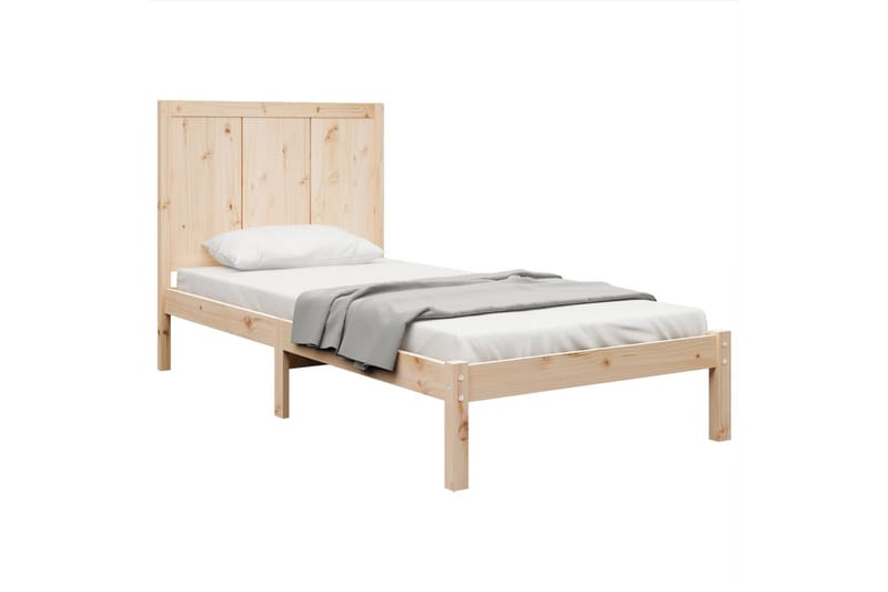 Sängynrunko täysi mänty 100x200 cm - Ruskea - Huonekalut - Sänky - Sänkykehikot & sängynrungot
