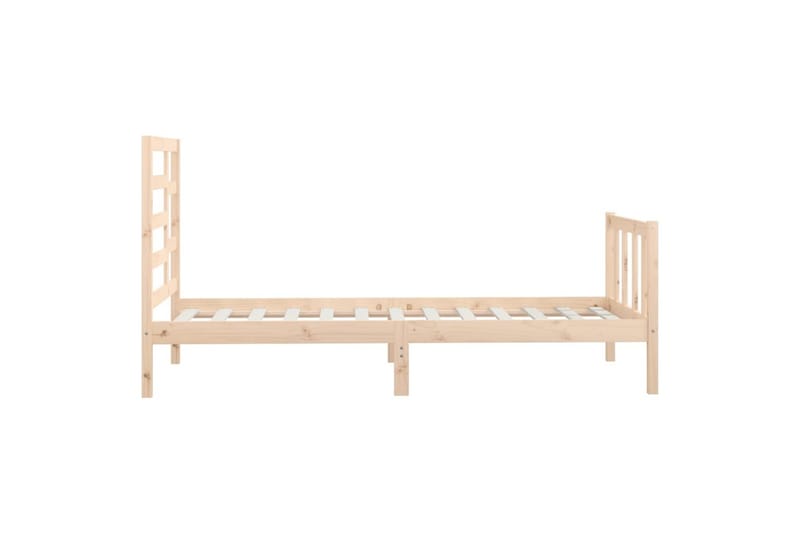 Sängynrunko täysi mänty 100x200 cm - Ruskea - Huonekalut - Sänky - Sänkykehikot & sängynrungot