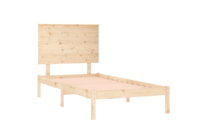Sängynrunko täysi mänty 100x200 cm - Ruskea - Huonekalut - Sänky - Sänkykehikot & sängynrungot