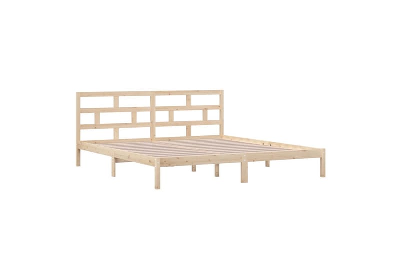Sängynrunko täysi mänty 140x190 cm - Ruskea - Huonekalut - Sänky - Sänkykehikot & sängynrungot