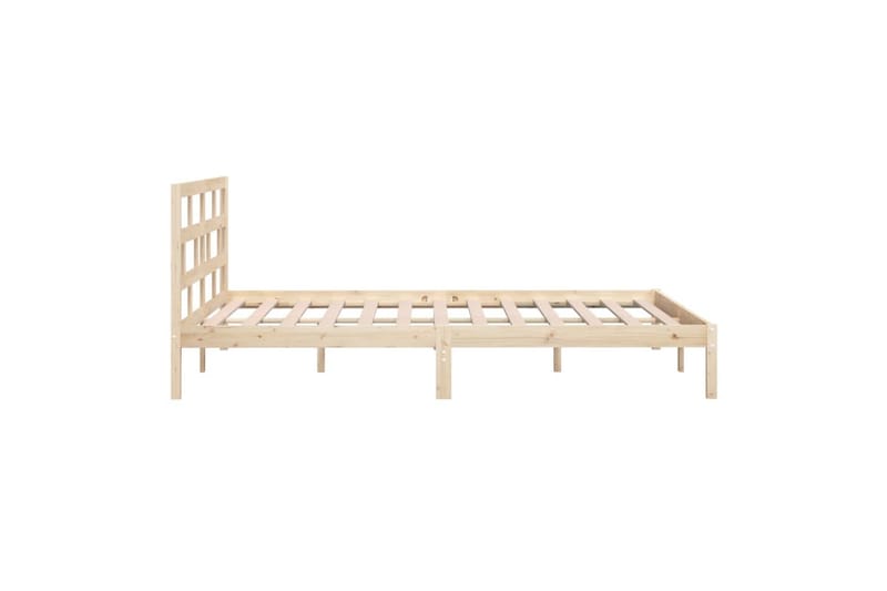 Sängynrunko täysi mänty 140x190 cm - Ruskea - Huonekalut - Sänky - Sänkykehikot & sängynrungot