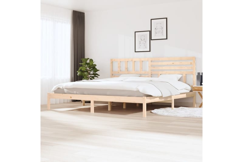 Sängynrunko täysi mänty 180x200 cm 6FT Super King - Ruskea - Huonekalut - Sänky - Sänkykehikot & sängynrungot