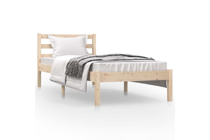 Sängynrunko täysi mänty 75x190 cm 2FT6 Small Single - Ruskea - Sänkykehikot & sängynrungot