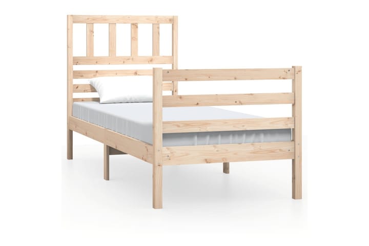 Sängynrunko täysi mänty 75x190 cm 2FT6 Small Single - Ruskea - Sänkykehikot & sängynrungot