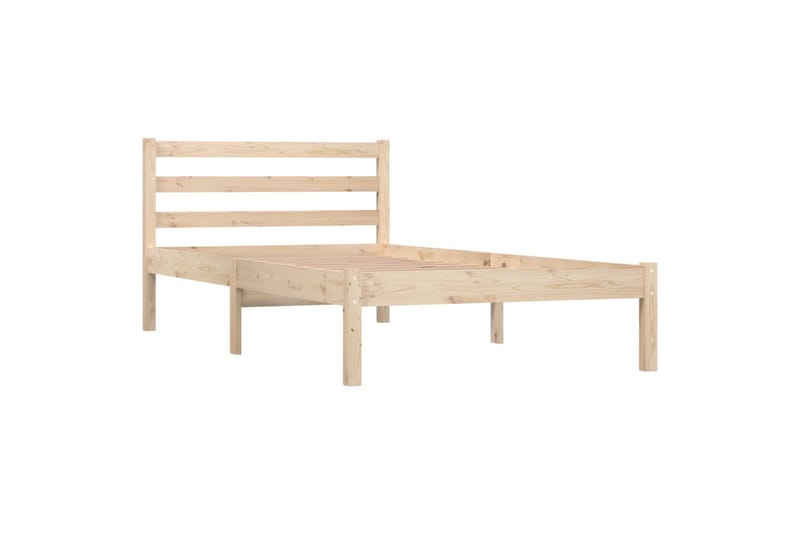 Sängynrunko täysi mänty 90x190 cm 3FT Single - Ruskea - Huonekalut - Sänky - Sänkykehikot & sängynrungot