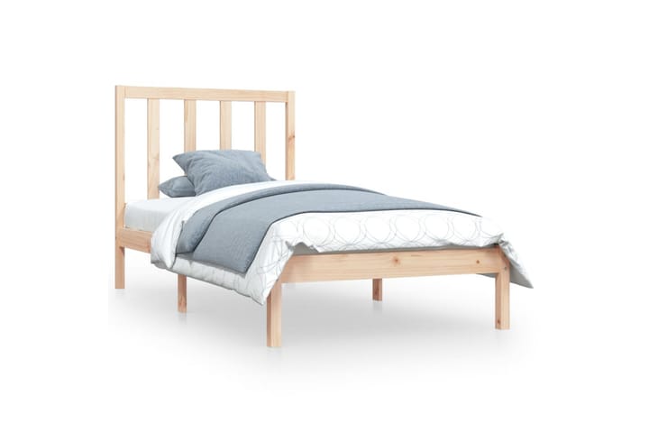 Sängynrunko täysi mänty 90x190 cm 3FT Single - Ruskea - Sänkykehikot & sängynrungot