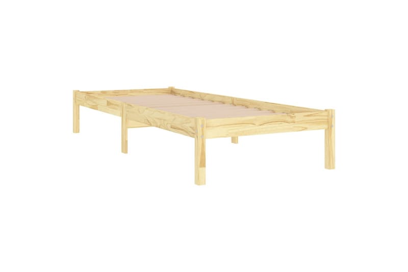 Sängynrunko täysi mänty 90x190 cm UK Single - Ruskea - Huonekalut - Sänky - Sänkykehikot & sängynrungot