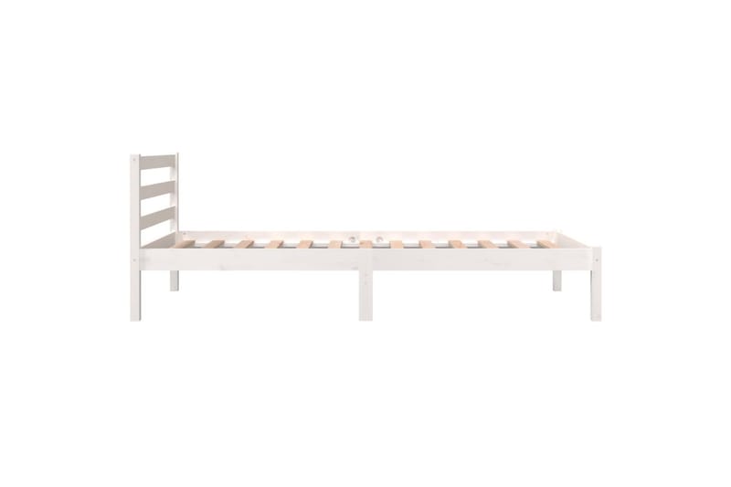 Sängynrunko täysi mänty 90x190 cm valkoinen 3FT Single - Valkoinen - Huonekalut - Sänky - Sänkykehikot & sängynrungot