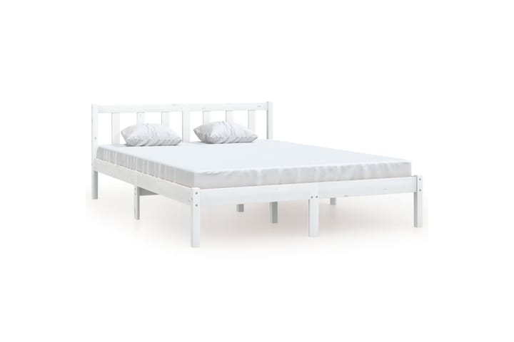 Sängynrunko täysi mänty valkoinen 120x190 cm UK Small Double - Sänkykehikot & sängynrungot