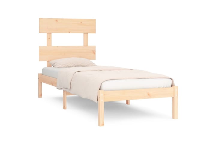 Sängynrunko täysi puu 90x190 cm 3FT6 Single - Ruskea - Sänkykehikot & sängynrungot