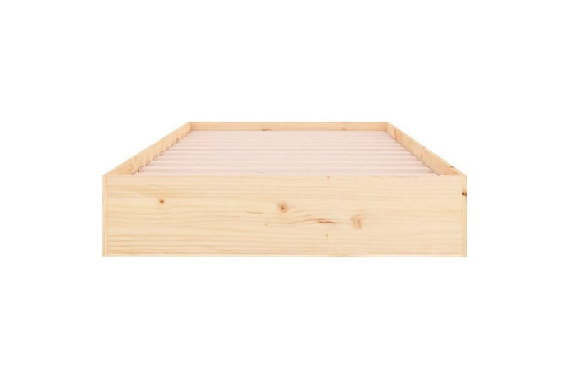 Sängynrunko täysi puu 100x200 cm - Ruskea - Huonekalut - Sänky - Sänkykehikot & sängynrungot