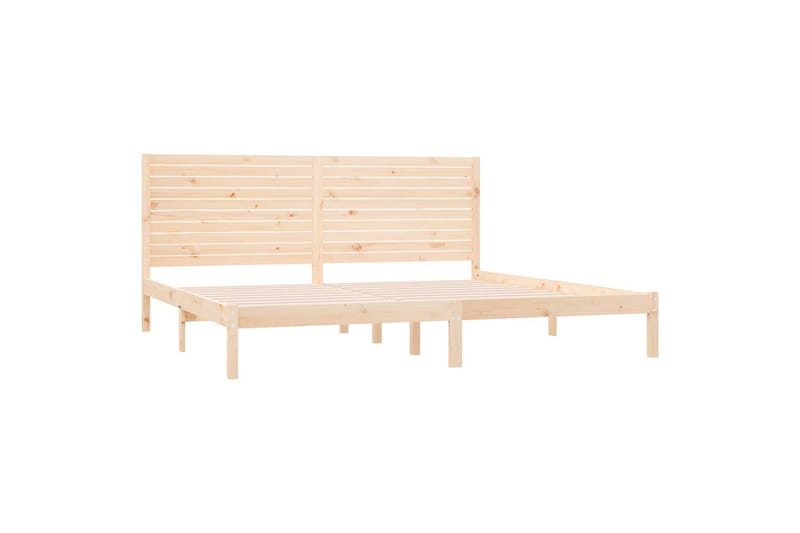 Sängynrunko täysi puu 200x200 cm - Ruskea - Huonekalut - Sänky - Sänkykehikot & sängynrungot