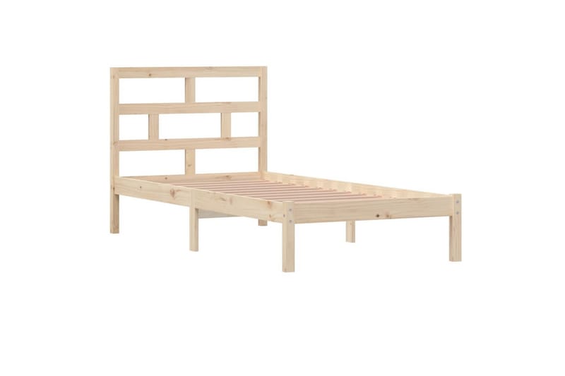 Sängynrunko täysi puu 90x190 cm 3FT Single - Ruskea - Huonekalut - Sänky - Sänkykehikot & sängynrungot