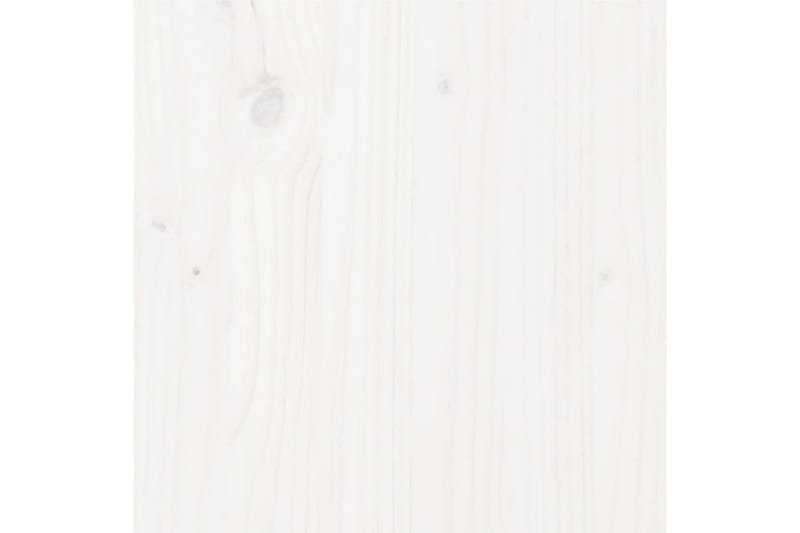 Sängynrunko valkoinen täysi mänty 100x200 cm - Valkoinen - Huonekalut - Sänky - Sänkykehikot & sängynrungot