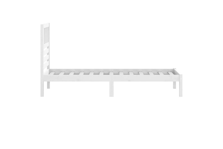 Sängynrunko valkoinen täysi mänty 90x190 cm 3FT Single - Valkoinen - Sänkykehikot & sängynrungot