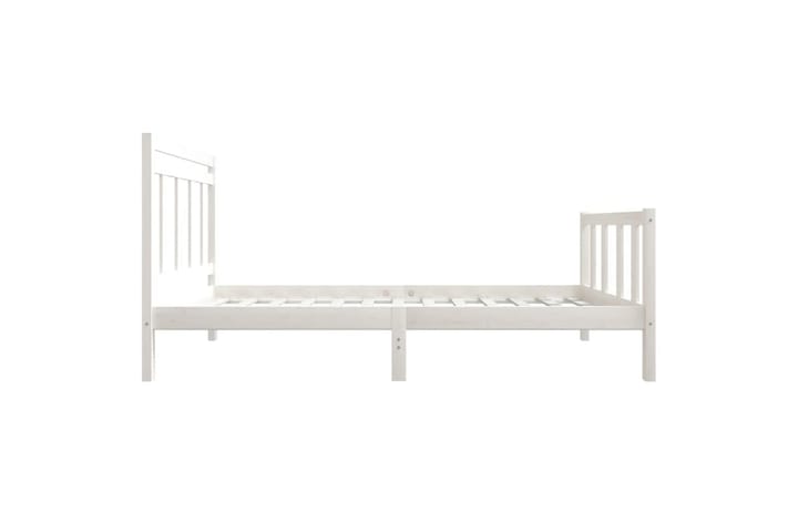 Sängynrunko valkoinen täysi puu 75x190 cm 2FT6 Small Single - Valkoinen - Sänkykehikot & sängynrungot