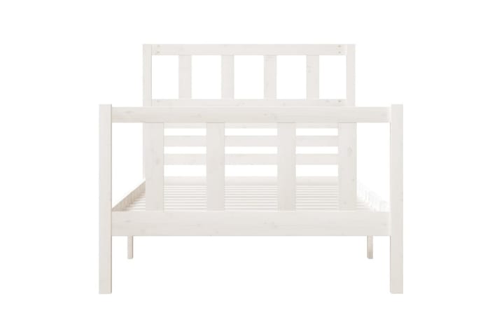 Sängynrunko valkoinen täysi puu 90x190 cm 3FT Single - Valkoinen - Sänkykehikot & sängynrungot