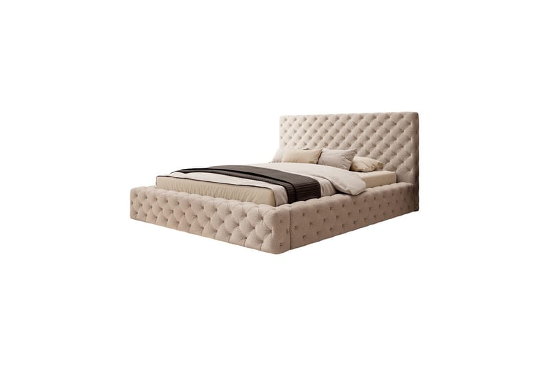 Sängynrunko Princce 180x200 cm, Mustavalkoinen