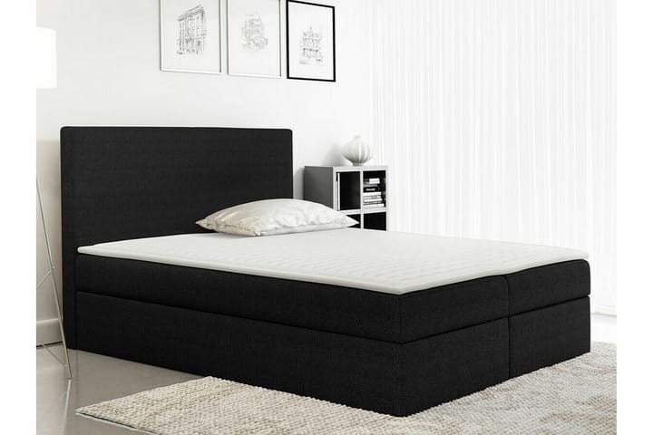Sängynrunko Pries 160x200 cm - Musta - Sänkykehikot & sängynrungot