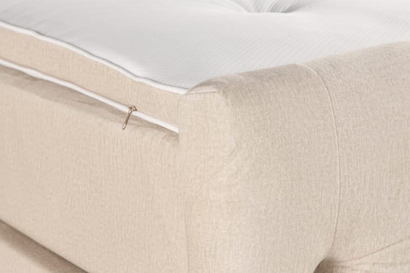 Altaneira Täydellinen Sänkypaketti laatikkosäilytyksellä LED-valaistus 160x200 - Beige - Huonekalut - Sänky - Sängyt säilytystilalla