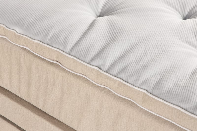 Altaneira Täydellinen Sänkypaketti laatikkosäilytyksellä LED-valaistus 160x200 - Beige - Huonekalut - Sänky - Sängyt säilytystilalla