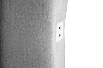 Altaneira Täydellinen Sänkypaketti laatikkosäilytyksellä LED-valaistus 160x200 - Harmaa - Huonekalut - Sänky - Sängyt säilytystilalla