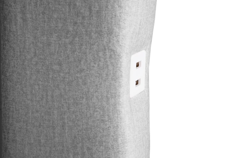 Altaneira Täydellinen Sänkypaketti laatikkosäilytyksellä LED-valaistus 160x200 - Harmaa - Huonekalut - Sänky - Sängyt säilytystilalla