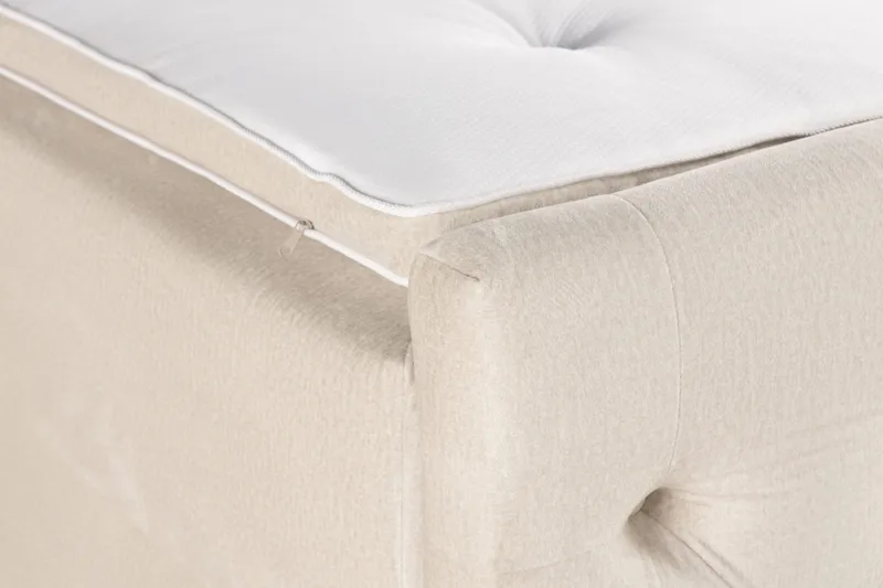 Altaneira Täydellinen Sänkypaketti nostosäilytyksellä LED-valaistus 180x200 - Beige - Huonekalut - Sänky - Sängyt säilytystilalla