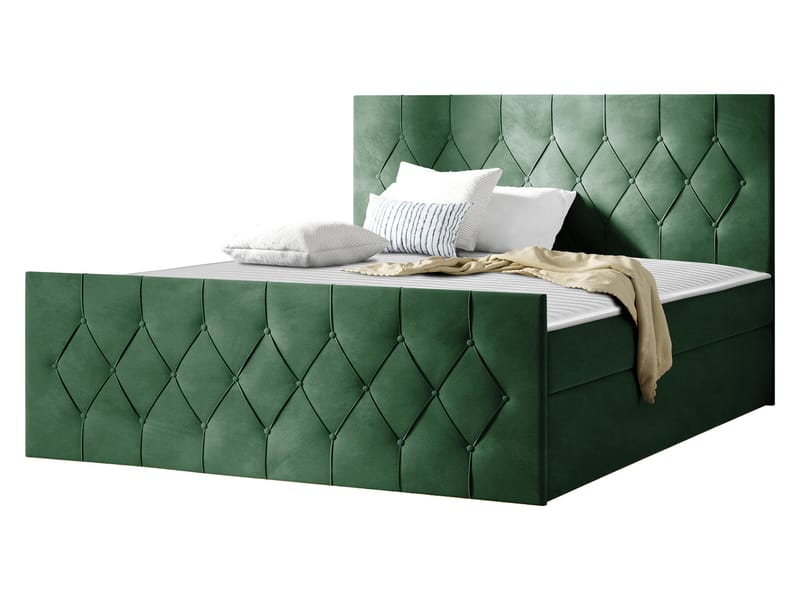 Jenkkisänky 147x216 cm - Vihreä - Huonekalut - Sänky - Sängyt säilytystilalla