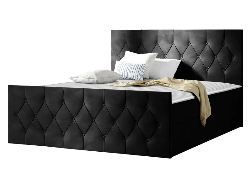 Jenkkisänky 167x216 cm, Musta