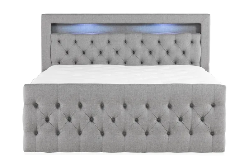 Jenkkisänky Cloud47 Francisco sänkypaketti Harmaa Laatikot - Huonekalut - Sänky - Sängyt säilytystilalla