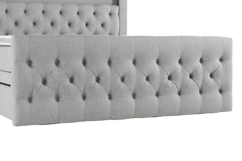 Jenkkisänky Cloud47 Francisco sänkypaketti Harmaa Laatikot - Huonekalut - Sänky - Sängyt säilytystilalla