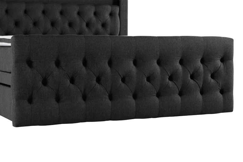 Jenkkisänky Cloud47 Francisco sänkypaketti Musta Laatikot - Huonekalut - Sänky - Sängyt säilytystilalla