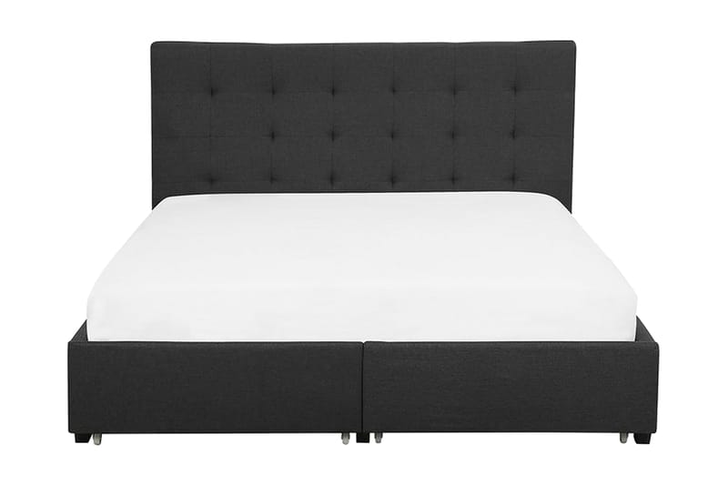 Parisänky Mooneyrow säilytyksellä 160x200 - Harmaa - Huonekalut - Sänky - Sängyt säilytystilalla - Parisänky säilytystilalla