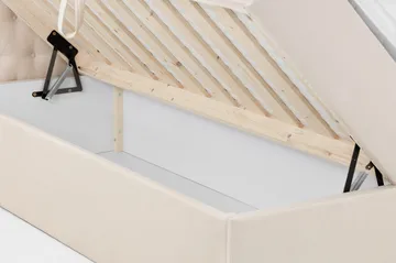 Box Säilytyssänky 120x200 Beige - Huonekalut - Sänky - Yhden hengen sängyt