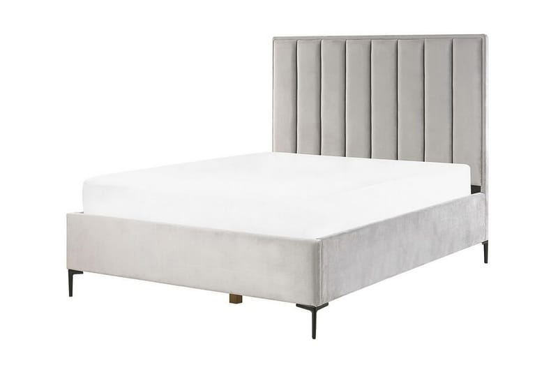 Parivuode Sezanne Säilytyksellä 140x200 cm - Harmaa - Huonekalut - Sänky - Sänkykehikot & sängynrungot