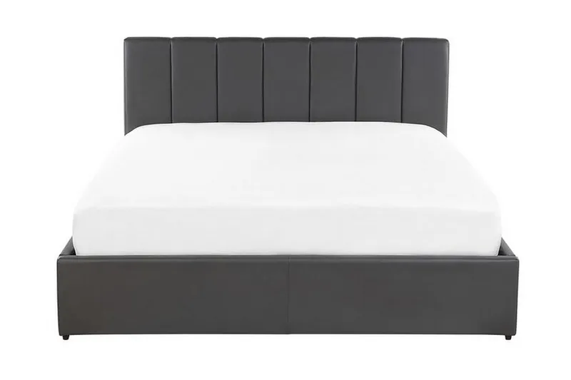 Säilytyssänky Abondant 140x200 cm, Keinonahka/harmaa