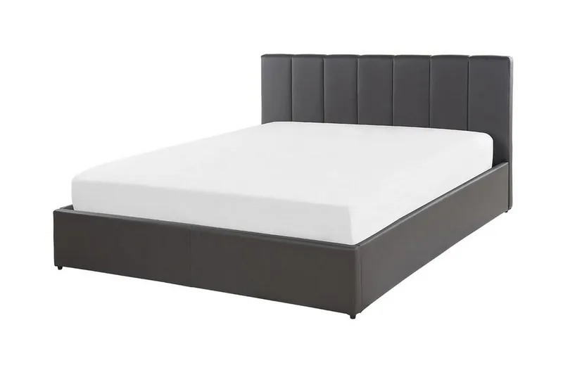 Säilytyssänky Abondant 140x200 cm - Keinonahka/harmaa - Huonekalut - Sänky - Sänkykehikot & sängynrungot